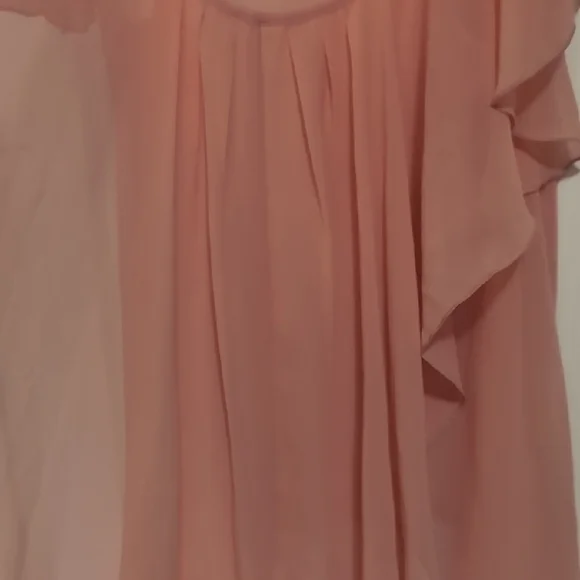 H&M Pink Flutter Sleeve Ruffled Blouse - Picture 5 of 6